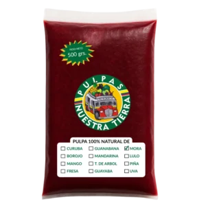 Pulpa de Mora 100 % Natural – Sin Azúcar Añadida